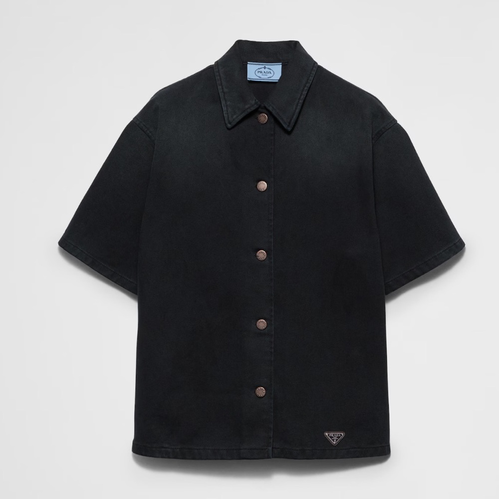 Prada Black Denim Shirt